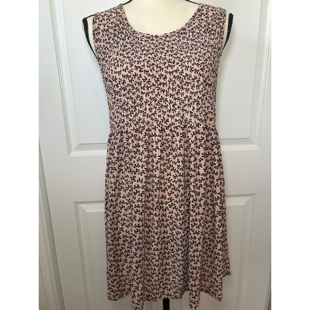Siren Lily Maternity Sleeveless Bows Dress Womens Med Style MT5264‎
